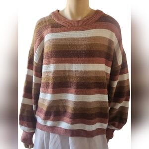 Neutral Striped Sweater